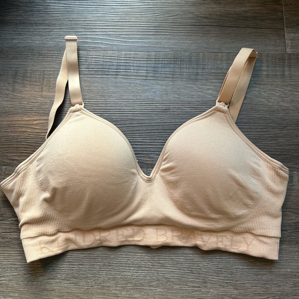 Kindred Bravely Signature Sublime Hands Free Beige Pumping/Nursing Bra Size S